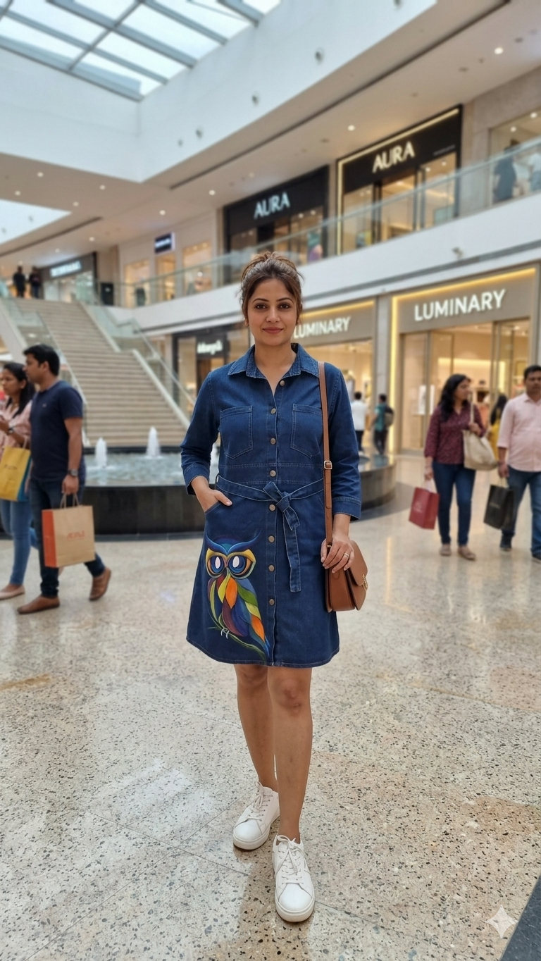 Aparajita-3, Women's Denim One Piece