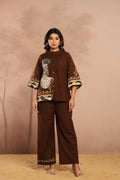 Kesar-2, Hand-Painted Tribal Cotton Co-Ord Set